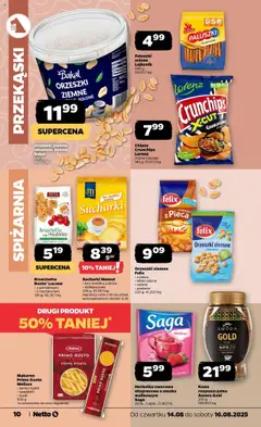 Netto gazetka od 14.08.2025 | Strona: 10 | Produkty: Malina, Chipsy, Penne, Paluszki