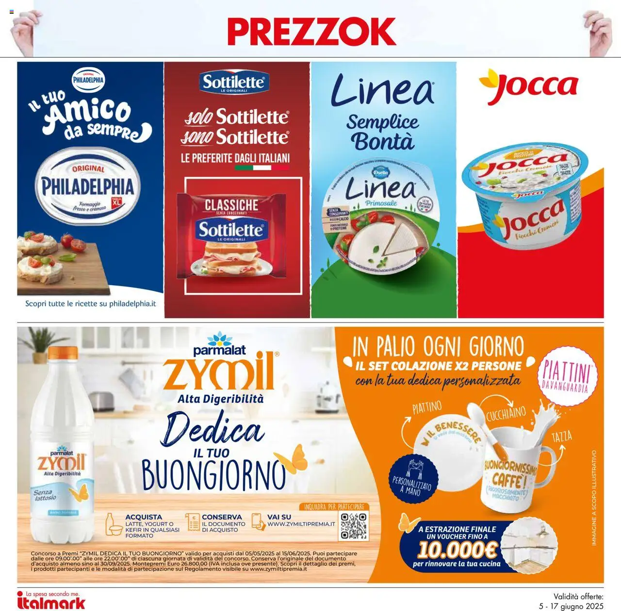 Volantino Italmark del 05.06.2025 | Pagina: 42 | Prodotti: Yogurt, Fiocchi, Formaggio, Latte senza lattosio