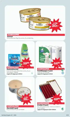 Hemköp - erbjudanden - Förhandsvisning av reklamblad från butik Hemköp aktuell från 15.12.2025 | Sida: 14 | Produkter: Hushållspapper, Kattmat