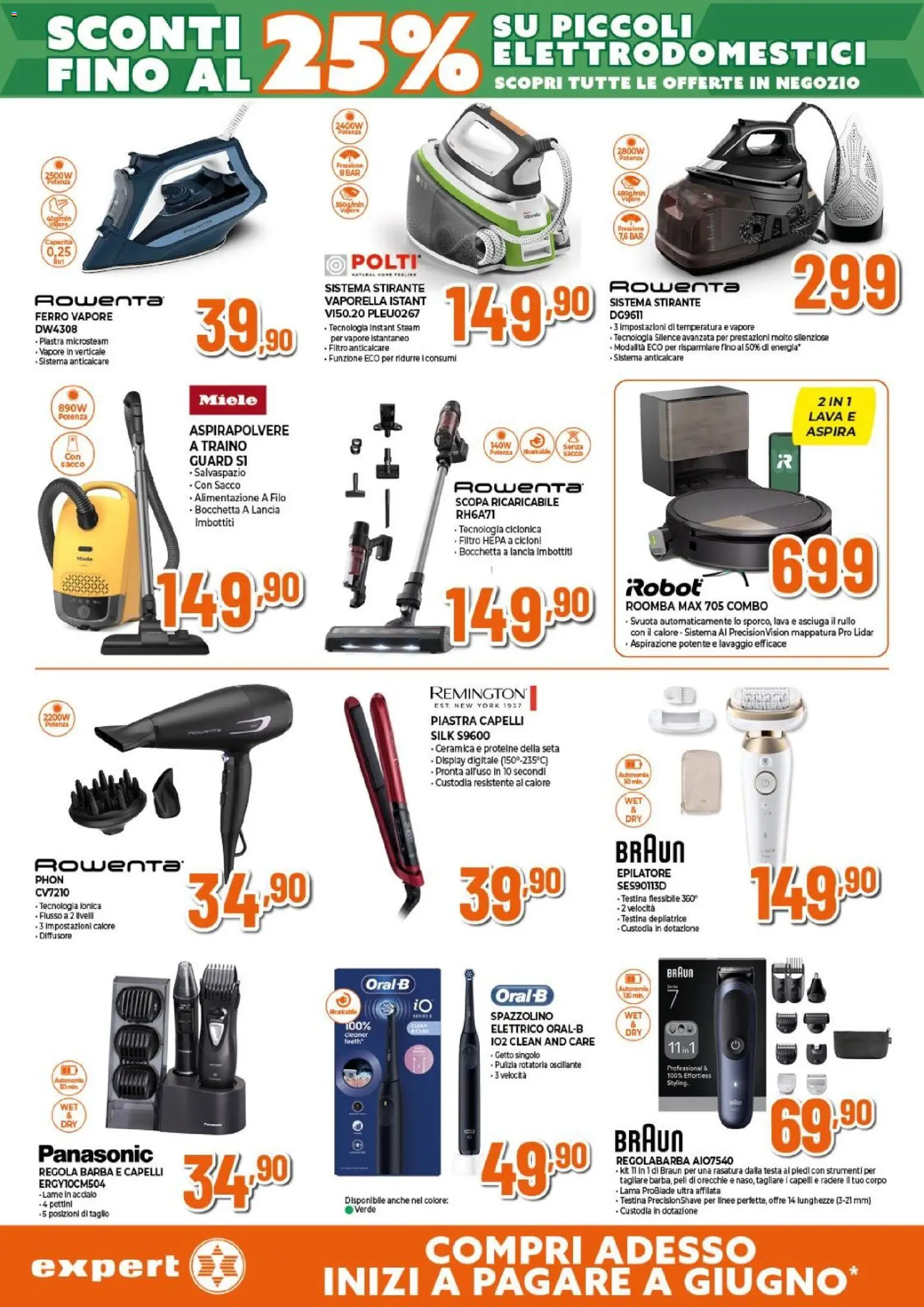 Volantino Expert del 12.02.2026 | Pagina: 14 | Prodotti: Spazzolino, Anticalcare, Aspirapolvere, Robot