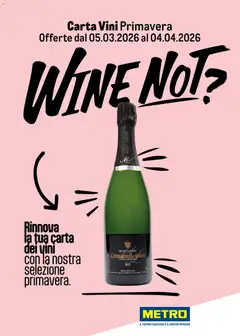 Anteprima del volantino Metro volantino Vini valido a partire dal 05.03.2026