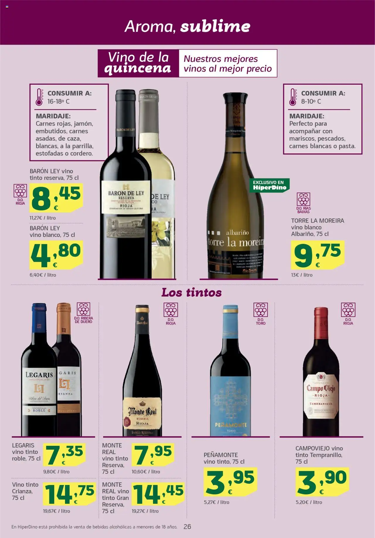 HiperDino folleto │ válido desde el 09.09.2025 | Página: 26 | Productos: Vino