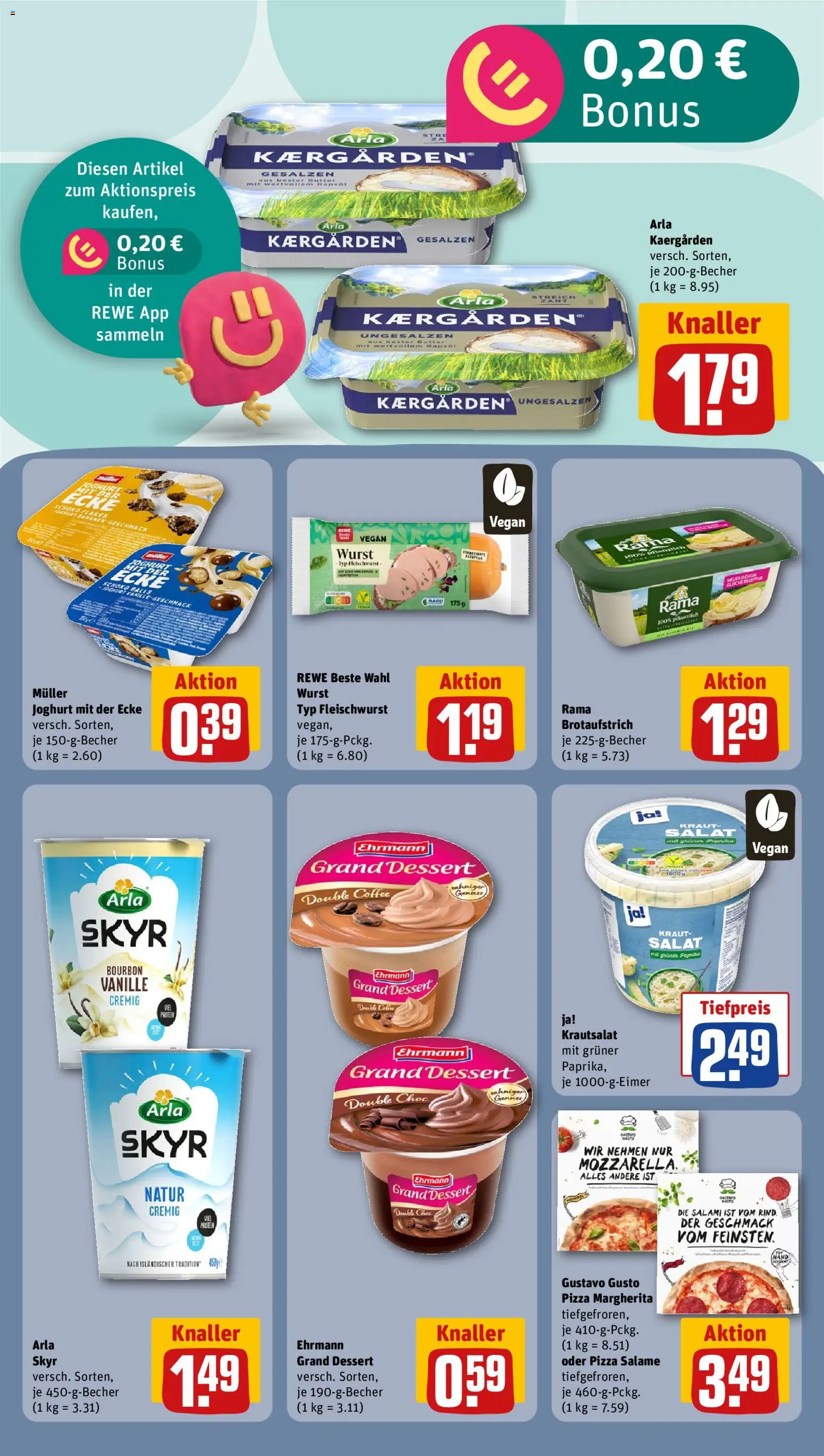 Rewe Prospekt 	 – gültig ab 29.12.2025 | Seite: 12 | Produkte: Gustavo gusto, Rapsöl, Skyr, Salami