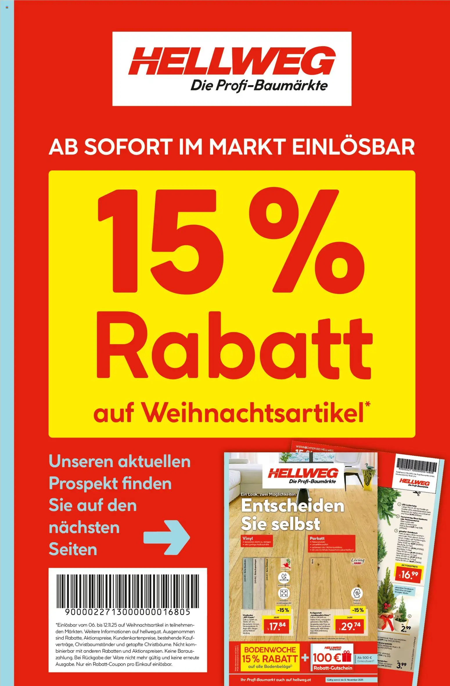 HELLWEG Flugblatt gültig ab 06.11.2025 | Seite: 1