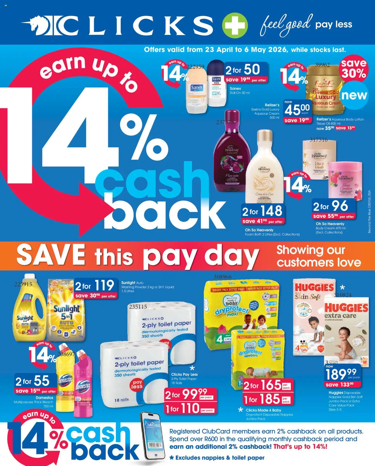 Clicks Specials | 23/04/2026 | How to get a limited discount? Save today! | South Africa