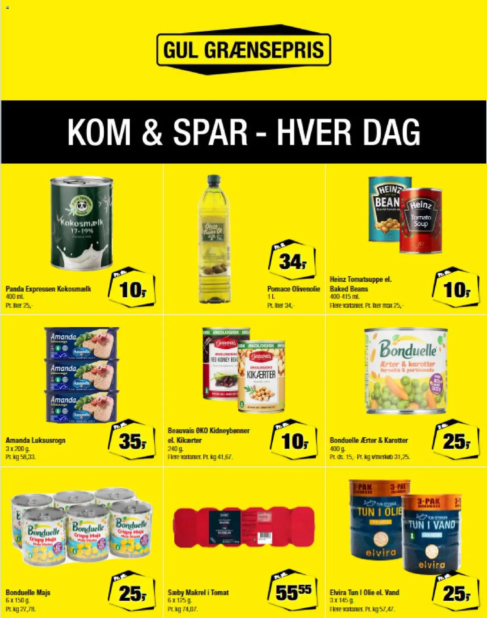 Calle tilbudsavis – gyldig fra 18.02.2026 | Side: 4 | Produkter: Majs, Makrel, Ærter, Olivenolie