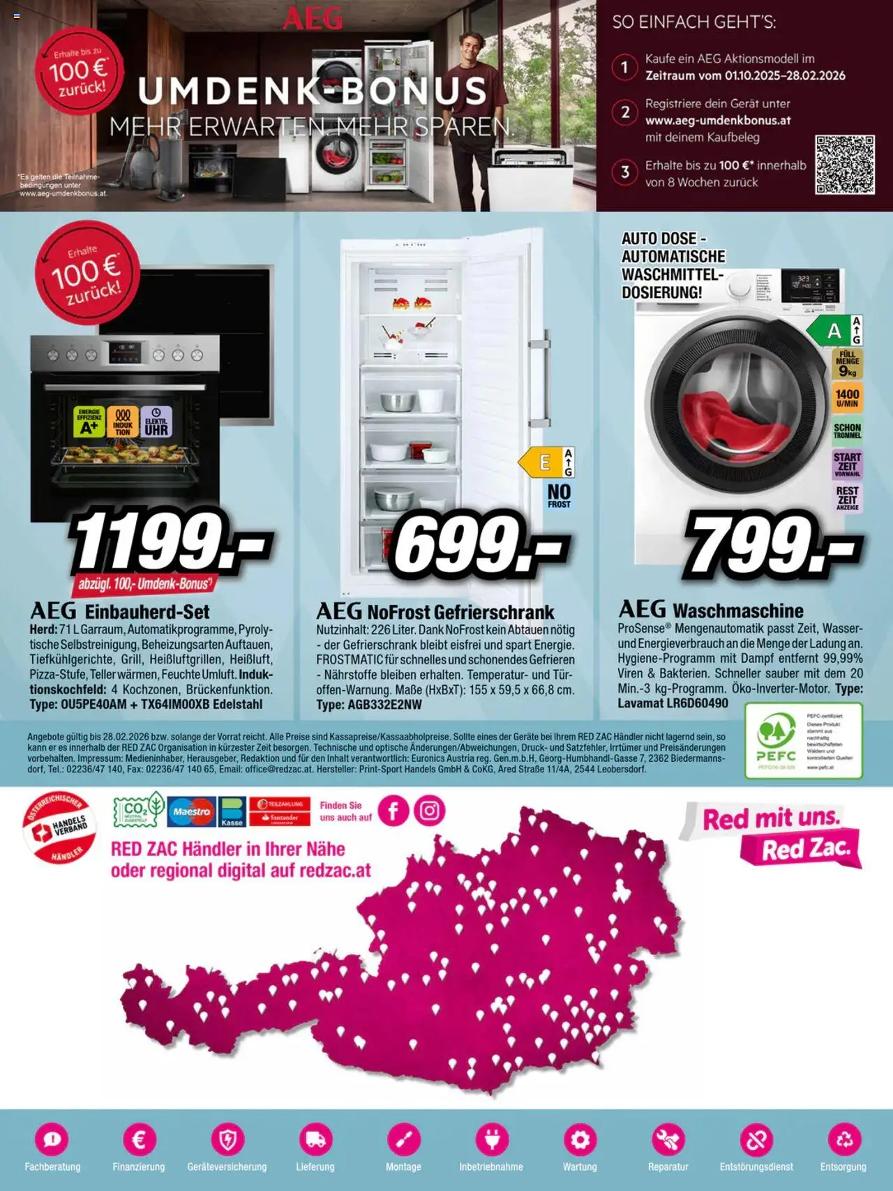 RED ZAC Besser Trocken Als Nass gültig ab 20.10.2025 | Seite: 8 | Produkte: Gefrierschrank, Waschmaschine, Herd, Waschmittel