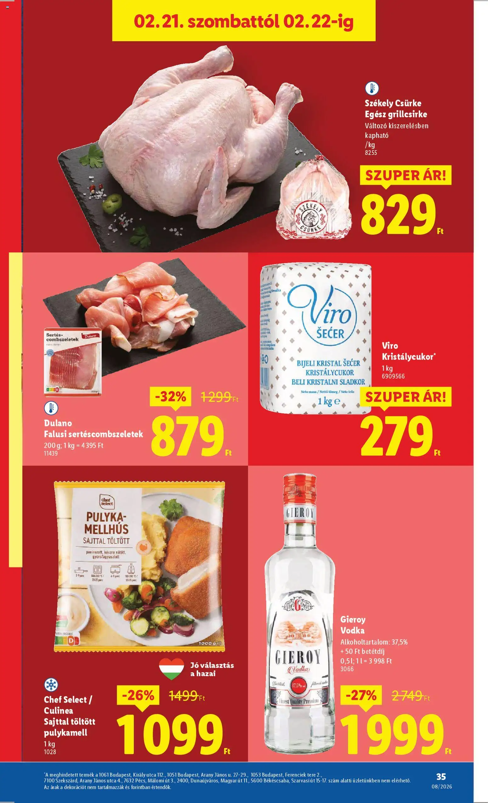 Lidl akciós ujság - amely érvényes a következő dátumtól: 19.02.2026 | Oldal: 35