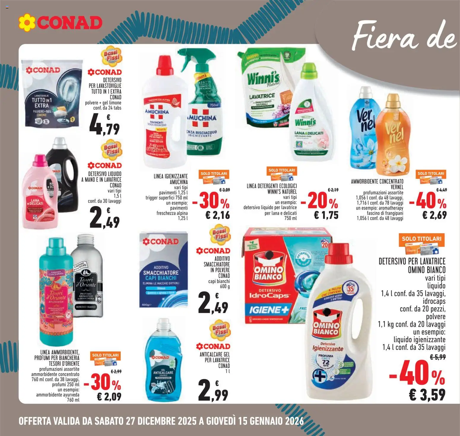 Volantino Conad del 27.12.2025 | Pagina: 22 | Prodotti: Detersivo per lavastoviglie, Limone, Mango, Profumo