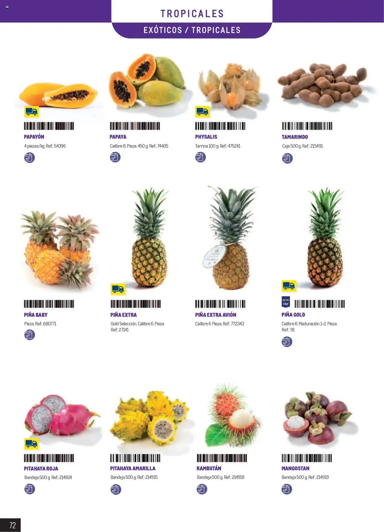 Makro catálogo │ válido desde el 01.01.2025 | Página: 72 | Productos: Piña, Bandeja, Caja