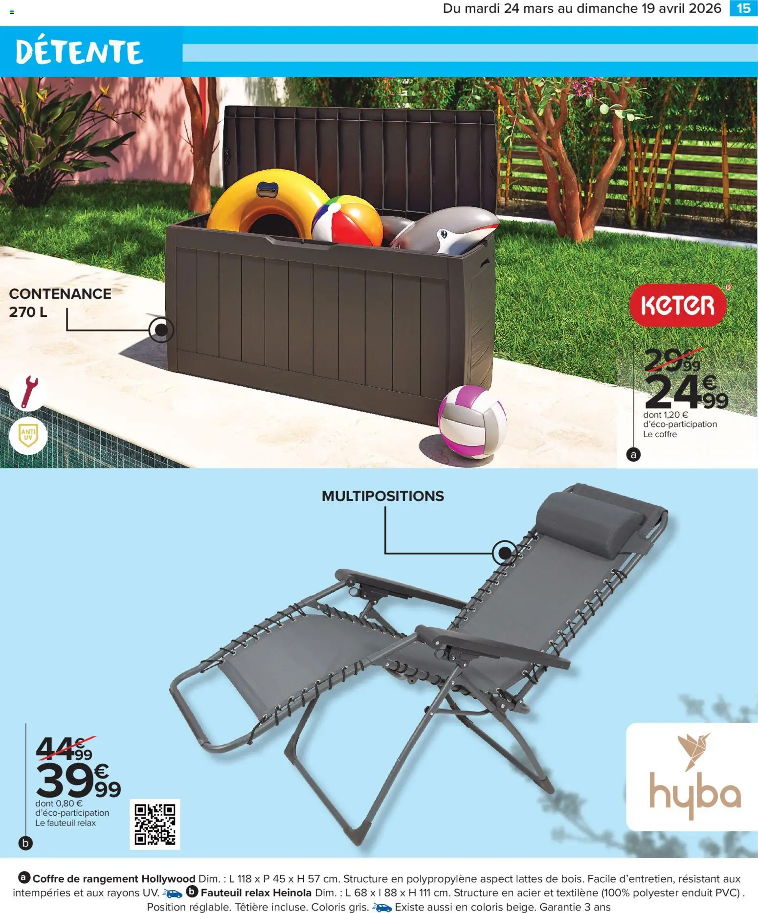 {H1} | Page: 17 | Produits: Fauteuil, Coffre de rangement