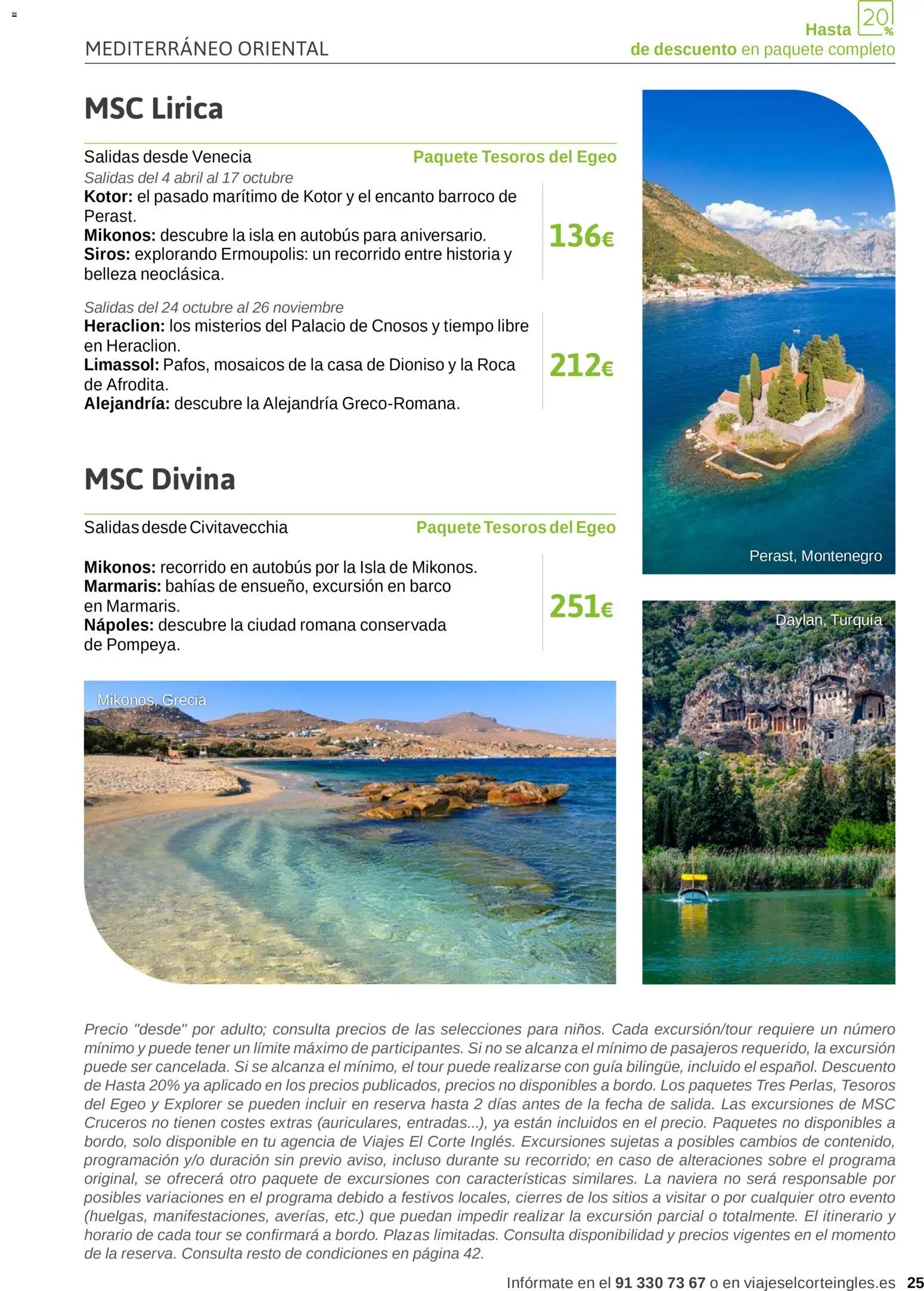 Viajes El Corte Inglés Excursiones Cruceros │ válido desde el 18.03.2026 | Página: 25