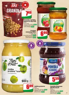 Pogląd oferty "Powidła śliwkowe Mirella Stovit, Powidła śliwkowe" - ważna od 15.04.2026 | Strona: 17 | Produkty: Brzoskwinia, Powidła śliwkowe, Granola, Jabłka