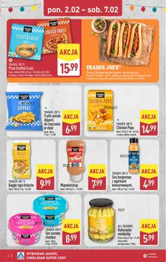 Pogląd oferty "Aldi Gazetka - Street food" - ważna od 02.02.2026 | Strona: 4 | Produkty: Sos serowy, Kukurydza, Pizza, Frytki