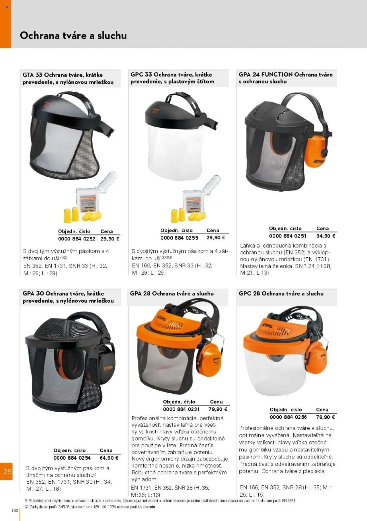 Nové STIHL akcie – leták je platný od 01.04.2025 | Strana: 162 | Produkty: Okuliare