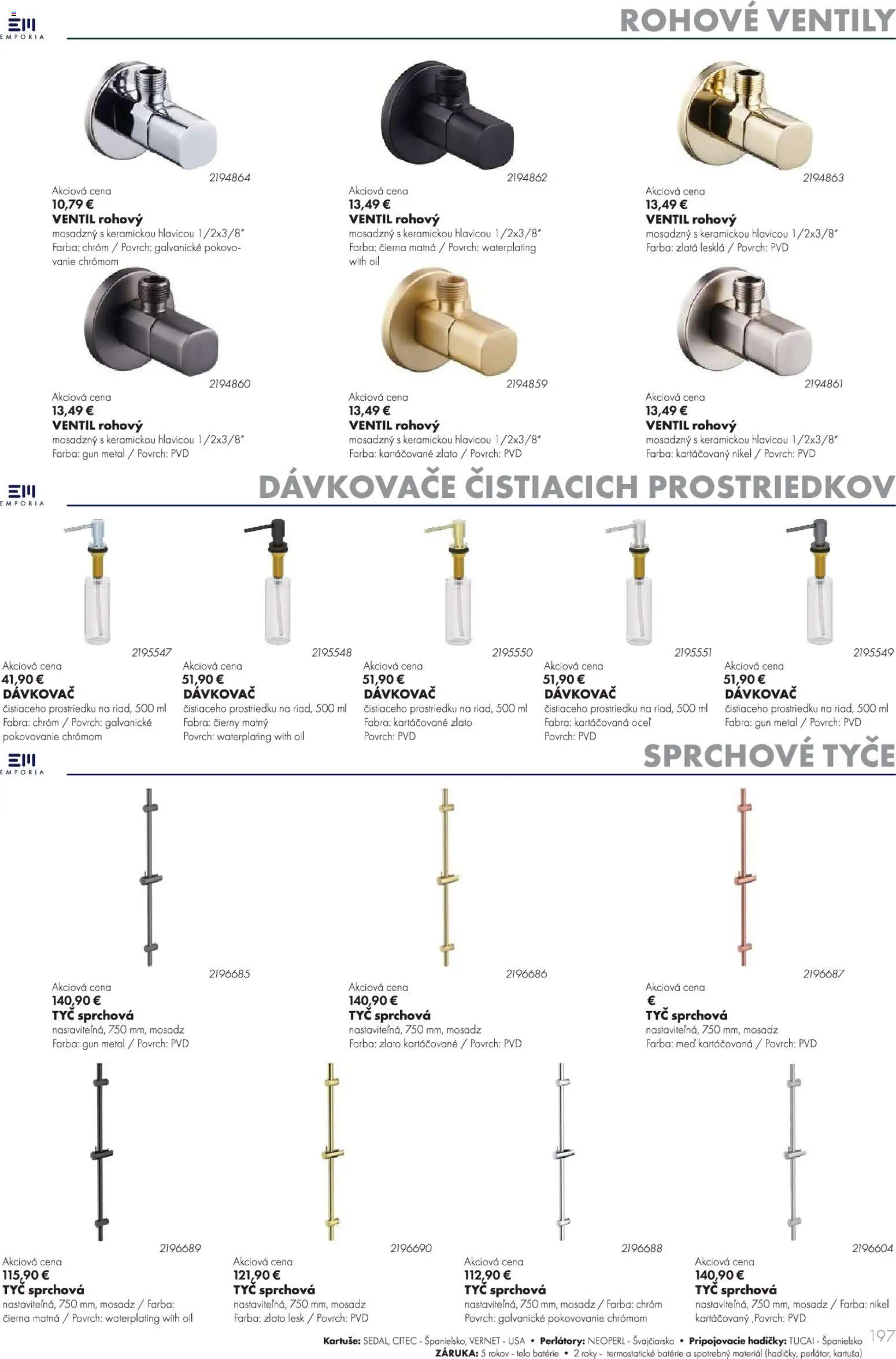 Nové Ingema akcie – leták je platný od 29.10.2025 | Strana: 199 | Produkty: Ventil, Med