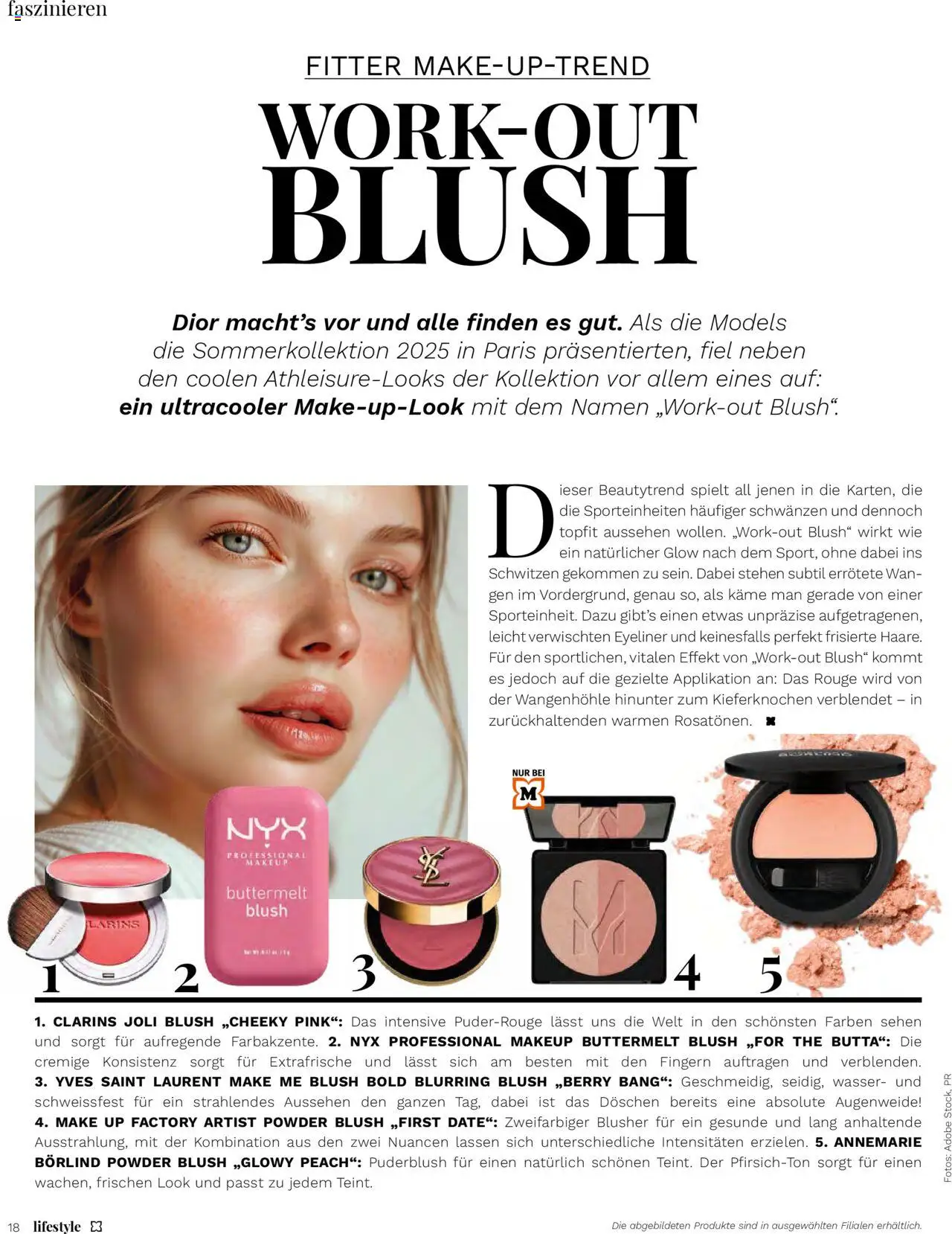 Müller Magazin ab 01.07.2025 | Seite: 18 | Produkte: Eyeliner, Rouge, Wasser, Sehen