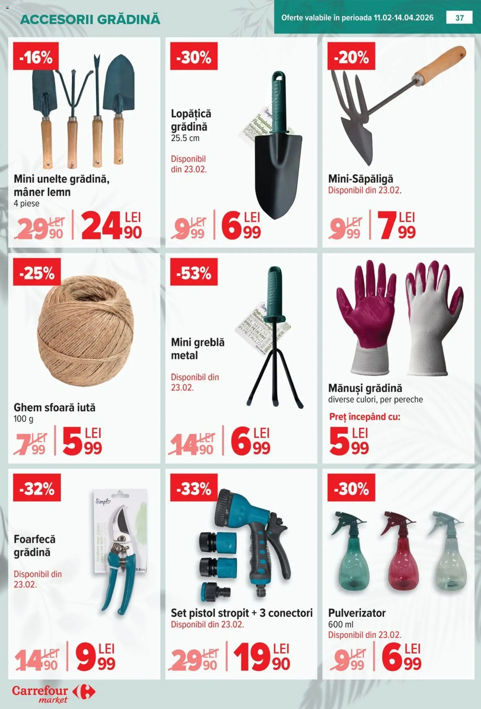 Noul catalog Carrefour – valabil de la 04.02.2026 | Pagină: 38 | Produse: Mănuși, Mâner