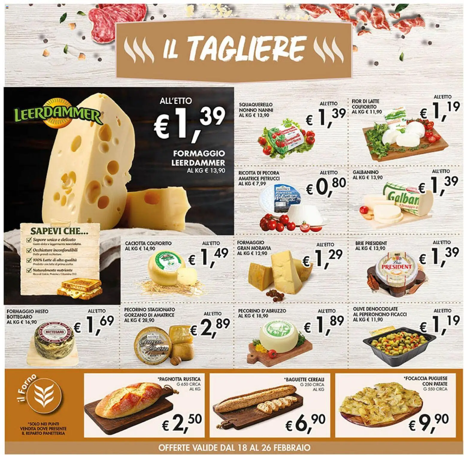 Volantino Coal del 18.02.2026 | Pagina: 6 | Prodotti: Cereali, Patate, Latte, Pecorino