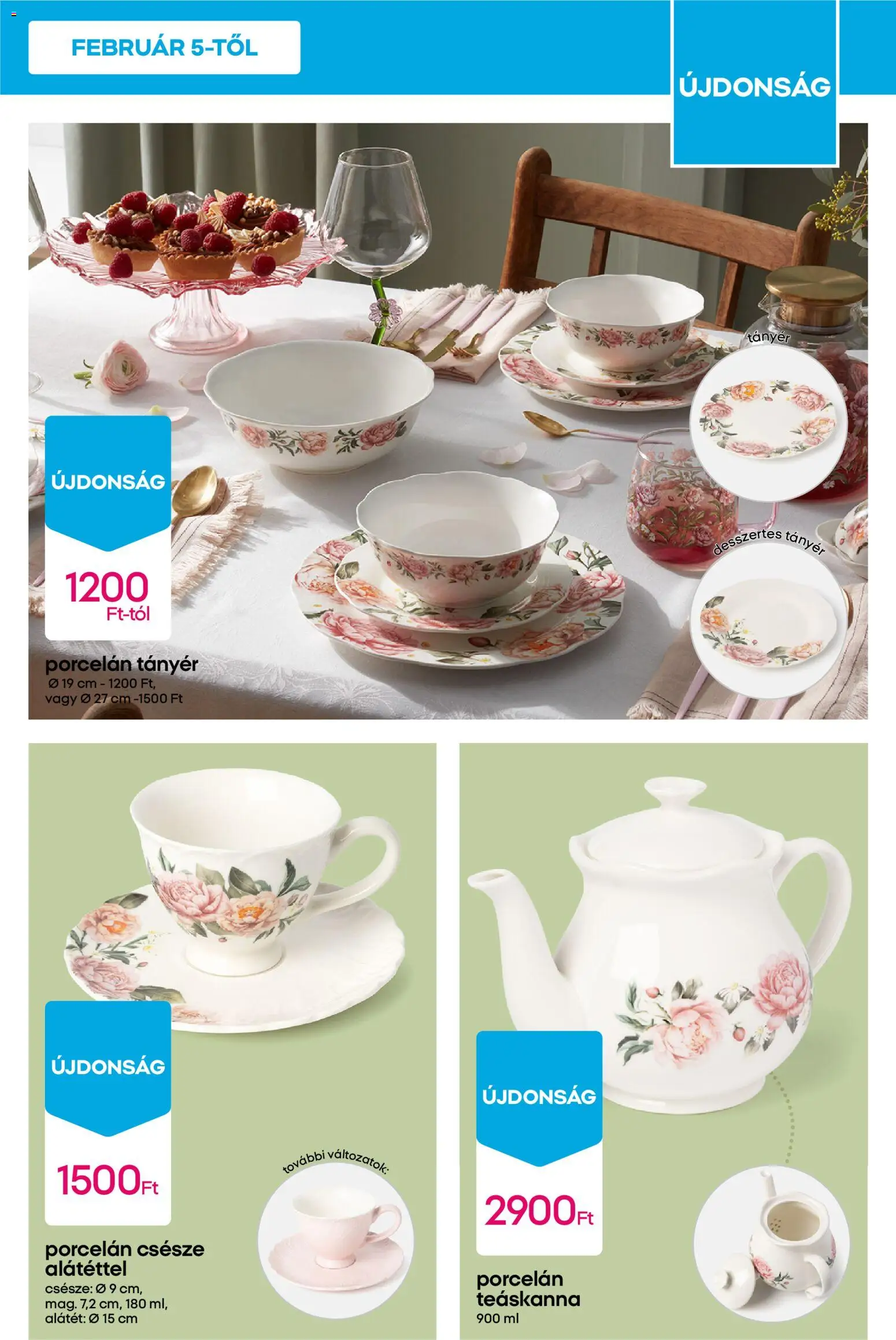 Pepco akciós ujság - amely érvényes a következő dátumtól: 12.02.2026 | Oldal: 13 | Termékek: Teáskanna, Tányér