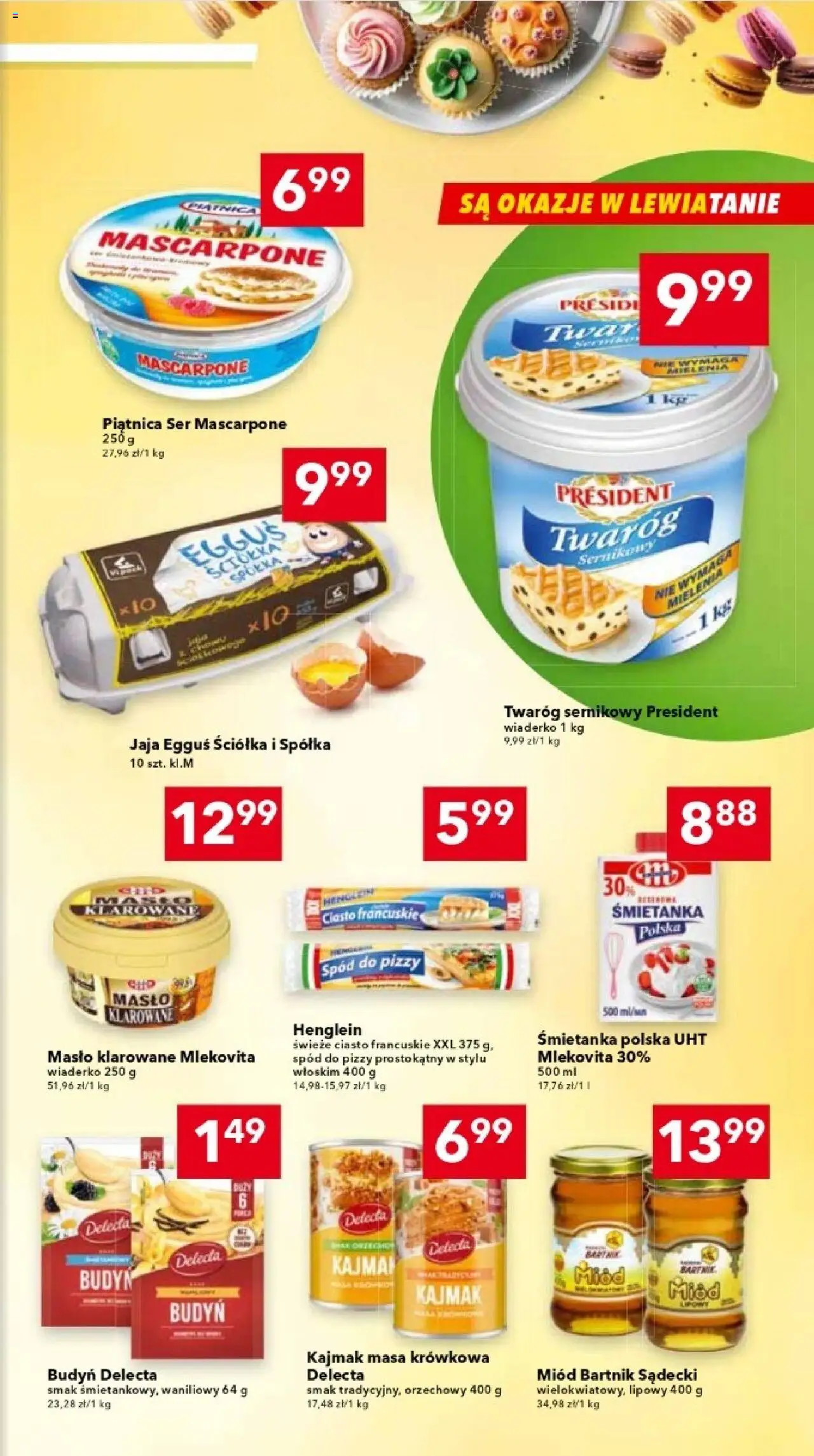 Lewiatan gazetka - Warszawa od 23.10.2025 | Strona: 9 | Produkty: Ciasto francuskie, Ciasto, Spód do pizzy, Ser