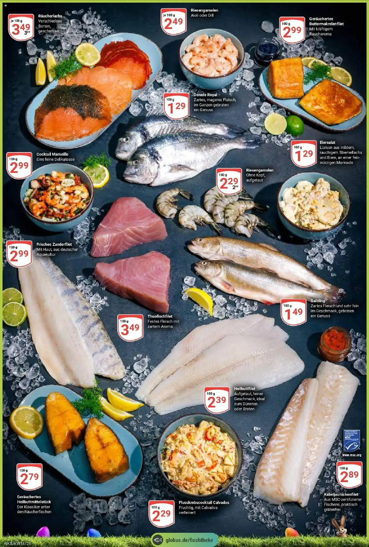 Globus prospekt Neunkirchen	 – gültig ab 30.03.2026 | Seite: 5 | Produkte: Dorade, Räucherlachs, Dill, Fleisch