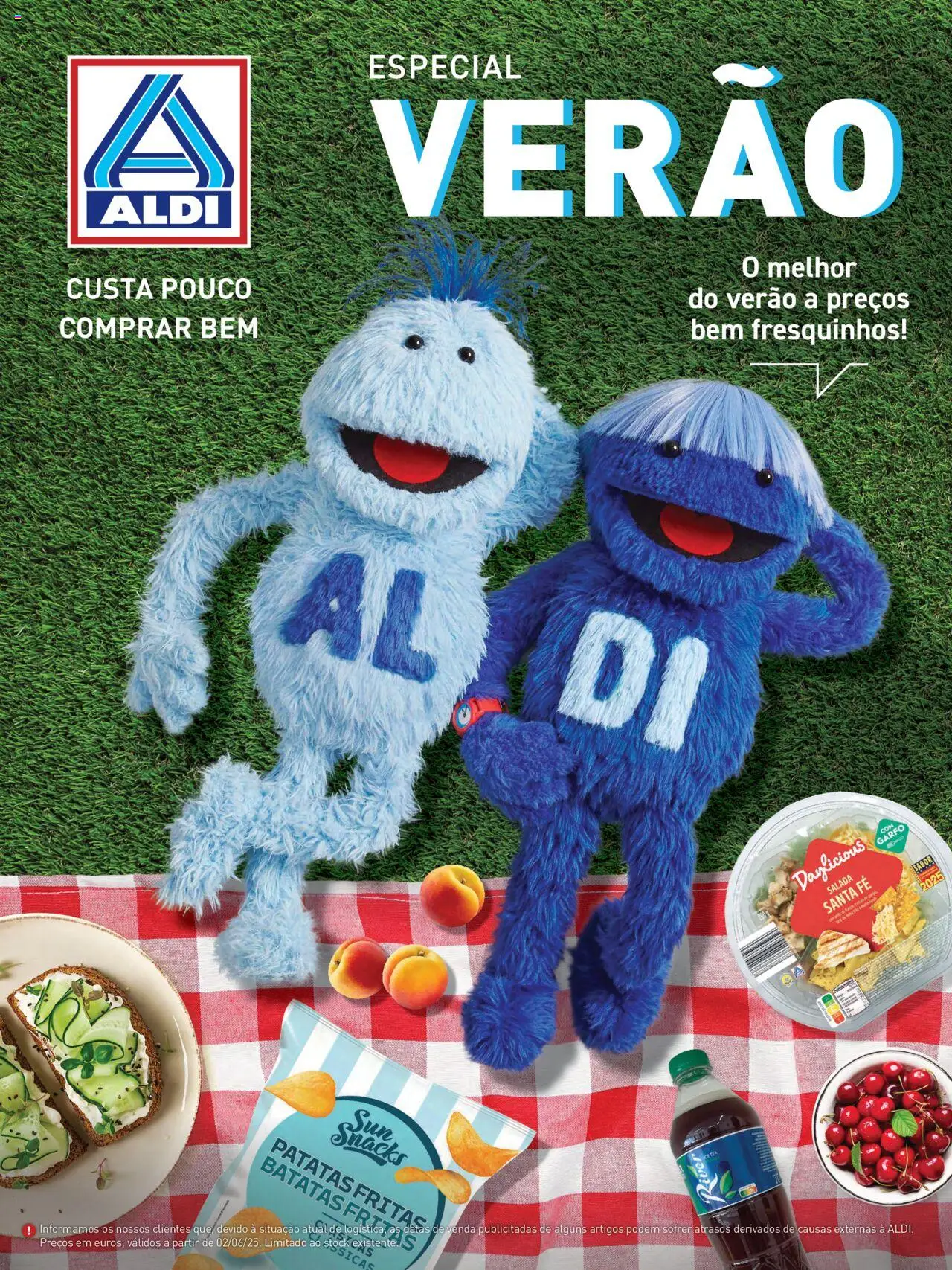 Aldi Especial Verão  │ válido de 09.06.2025 | Página: 1 | Produtos: Batatas fritas, Salada
