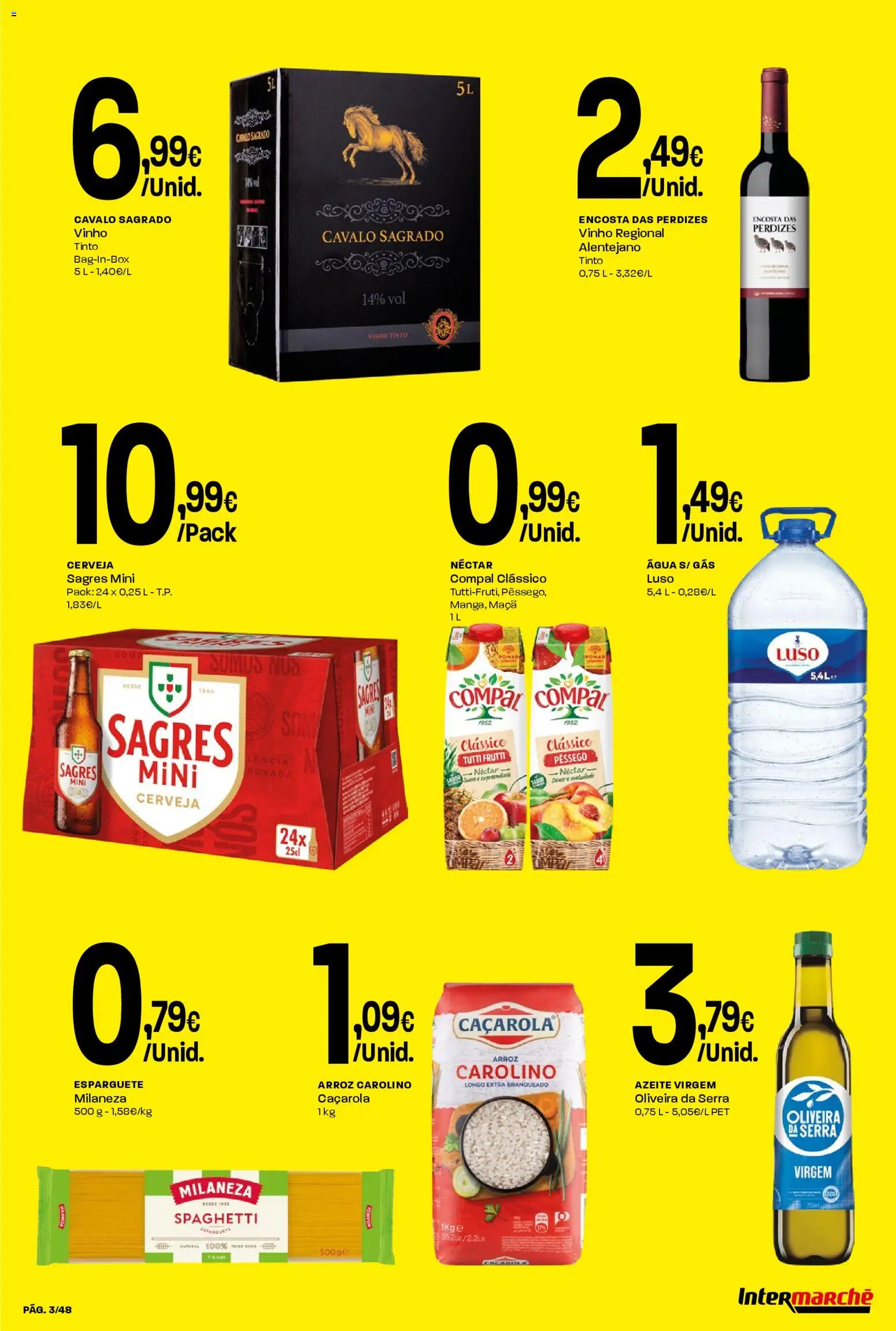 Intermarché folheto │ válido de 02.01.2026 | Página: 3 | Produtos: Azeite, Vinho, Cerveja, Vinho tinto