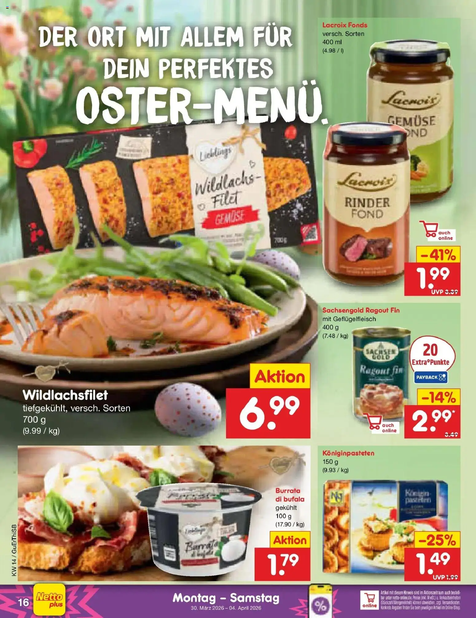 Netto Marken-Discount Prospekt Machern	 – gültig ab 29.03.2026 | Seite: 18 | Produkte: Burrata, Gemüse