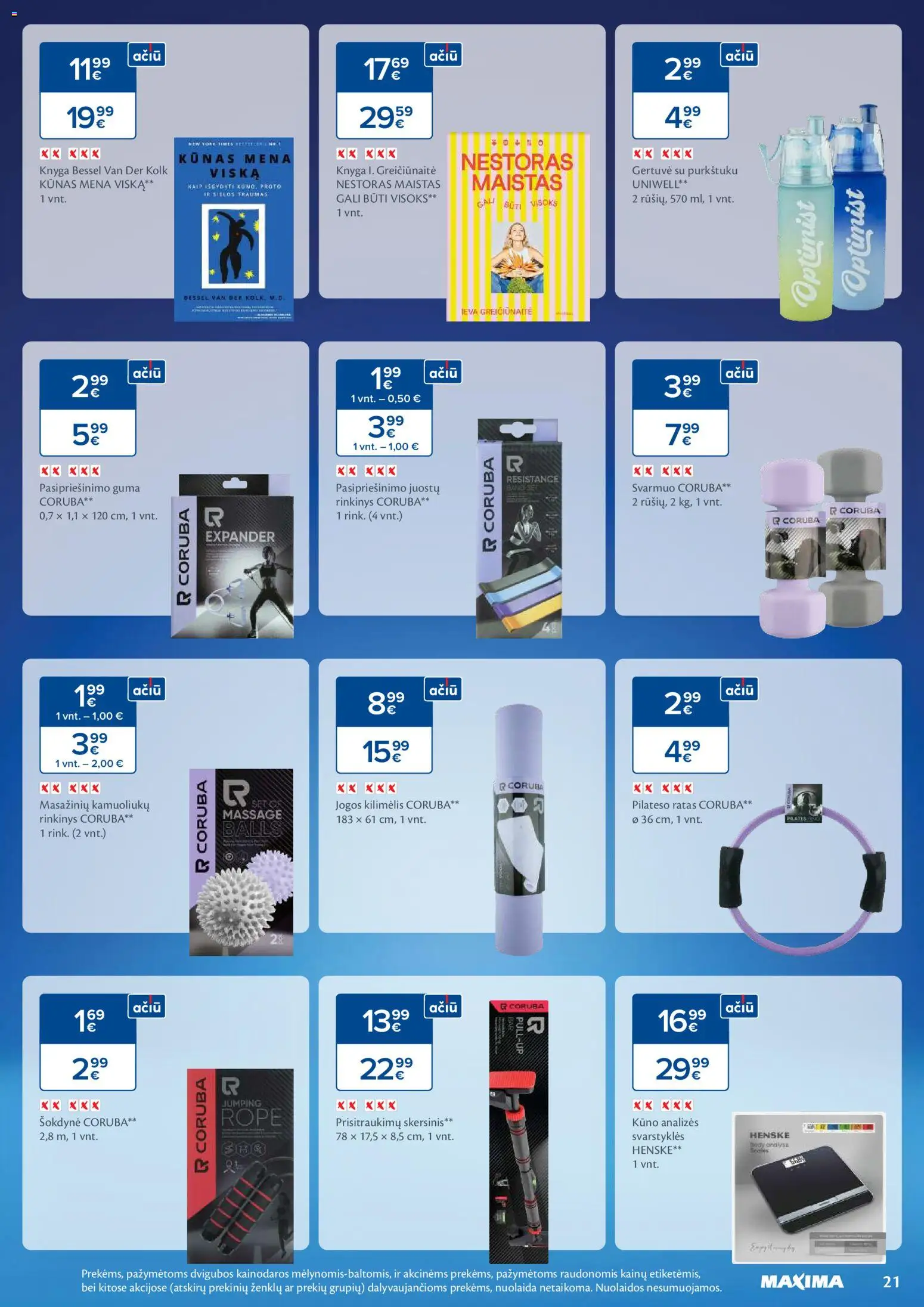 MAXIMA akcijos nuo 06.01.2026 | Puslapis: 21 | Prekių: Kilimėlis