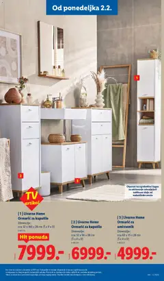 [1] Livarno Home Ormarić za kupatilo, Dimenzije: cca 32 x 180 x 28 cm (Š x V x D) - pregled Lidl kataloga - važi od 29.01.2026 | Strana: 59 | Proizvode: Kupatilo
