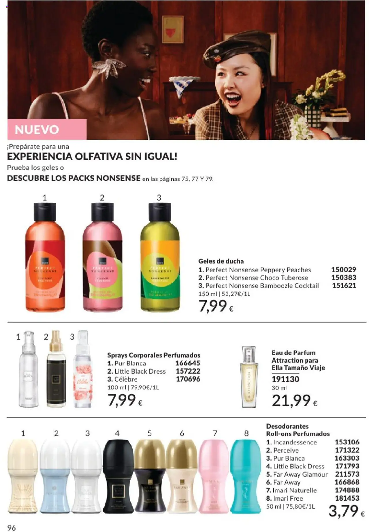Catálogo AVON campaña 6 │ válido desde el 01.06.2025 | Página: 96 | Productos: Perfume, Gel de ducha, Desodorante, Eau de parfum