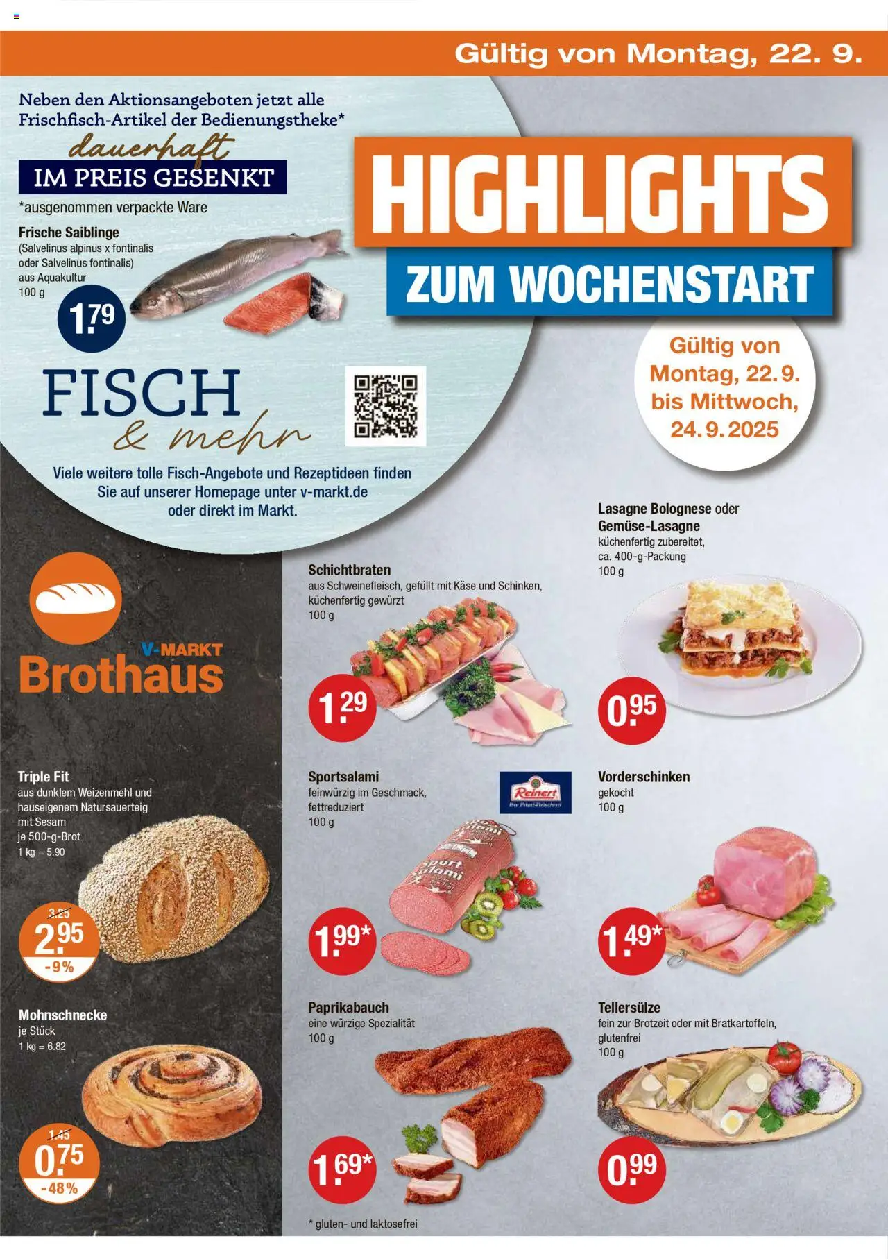 V-Markt - M&#252;nchen – gültig ab 18.09.2025 | Seite: 26 | Produkte: Käse, Weizenmehl, Fisch