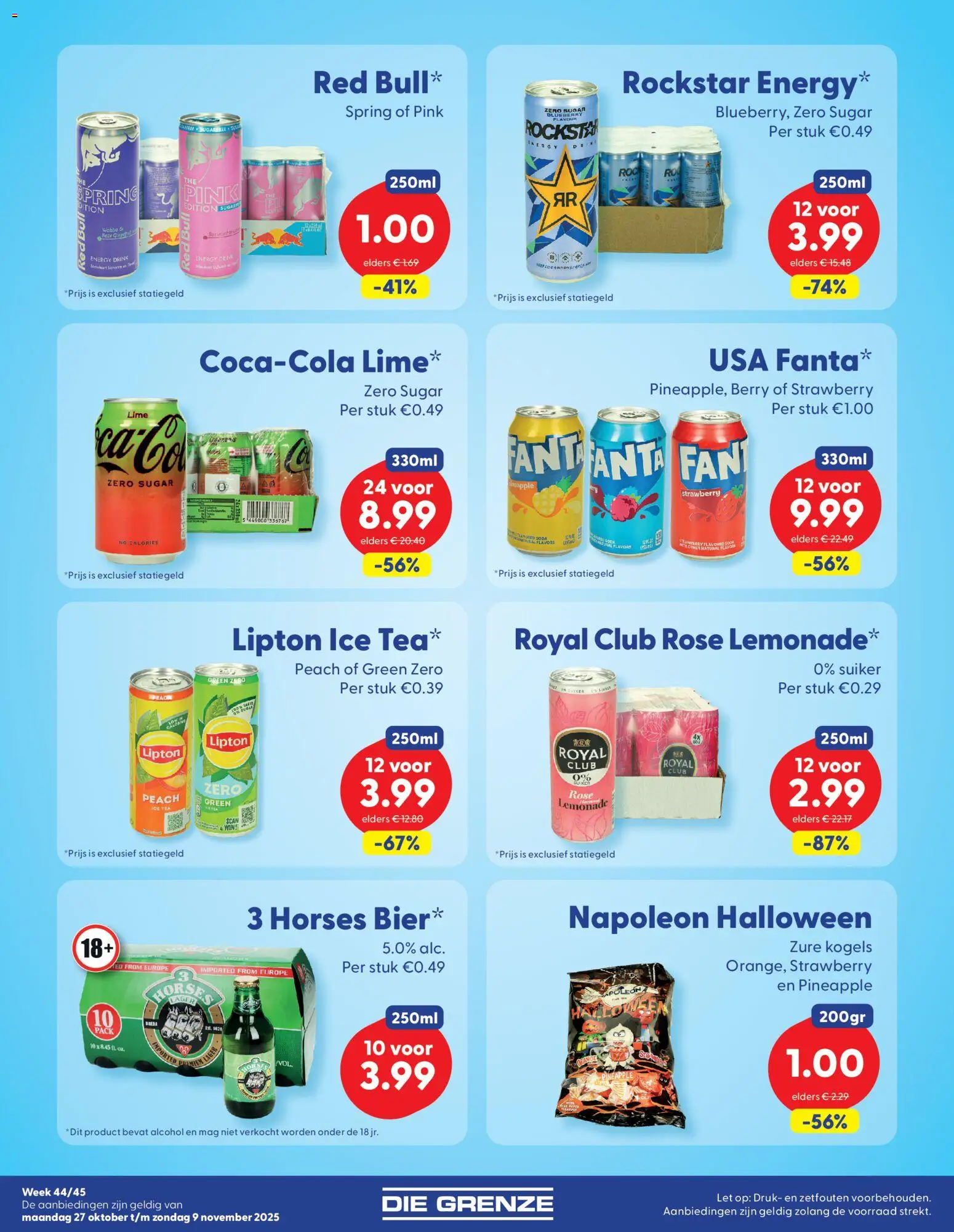 {H1} | Pagina: 2 | Producten: Waffelini, Red Bull, Rockstar, Alcohol