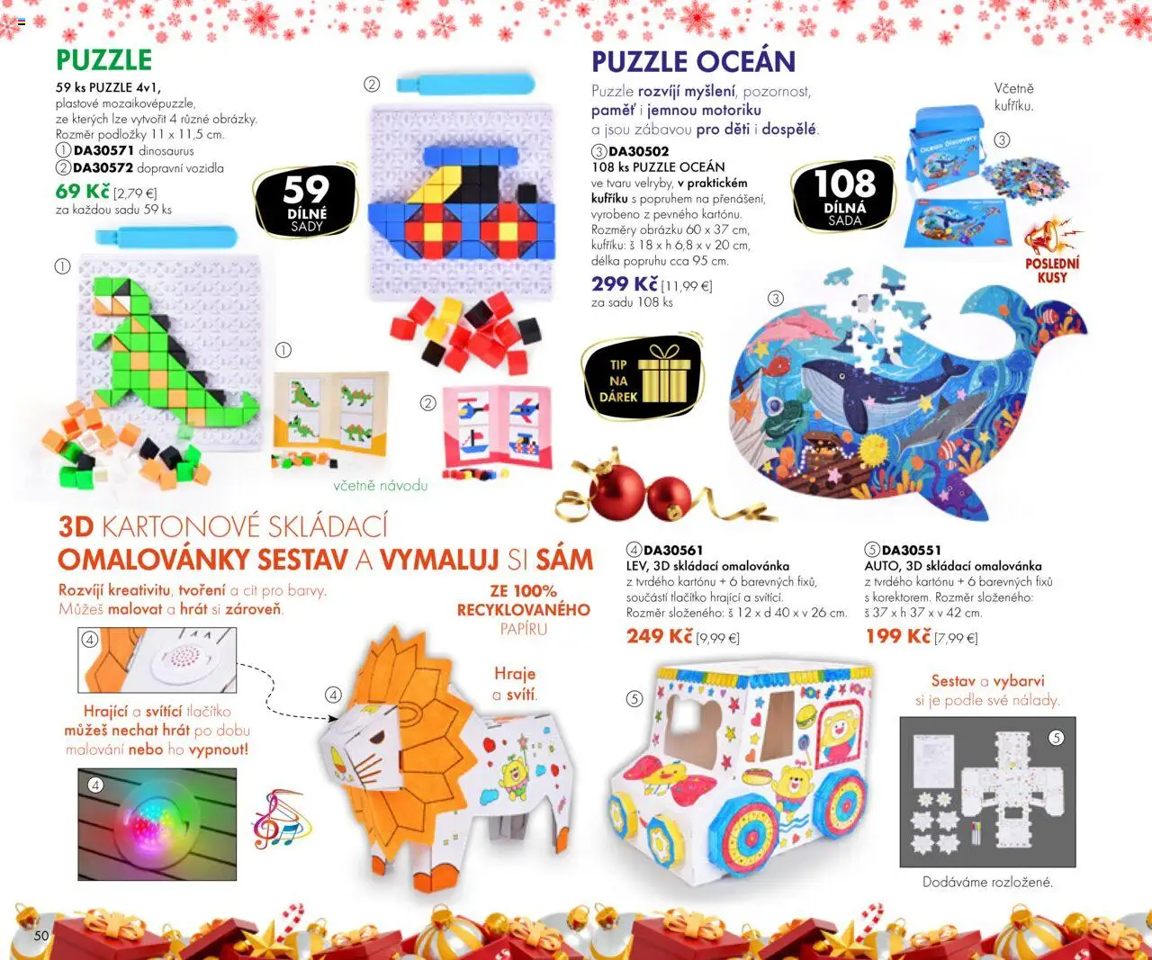 Nové Dedra akcie – leták je platný od 19.09.2025 | Strana: 50 | Produkty: Puzzle