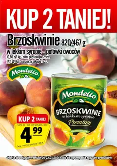 Pogląd oferty "Prim Market promocja - Brzoskwinie W Lekkim Syropie - Połówki Owoców" - ważna od 20.03.2026