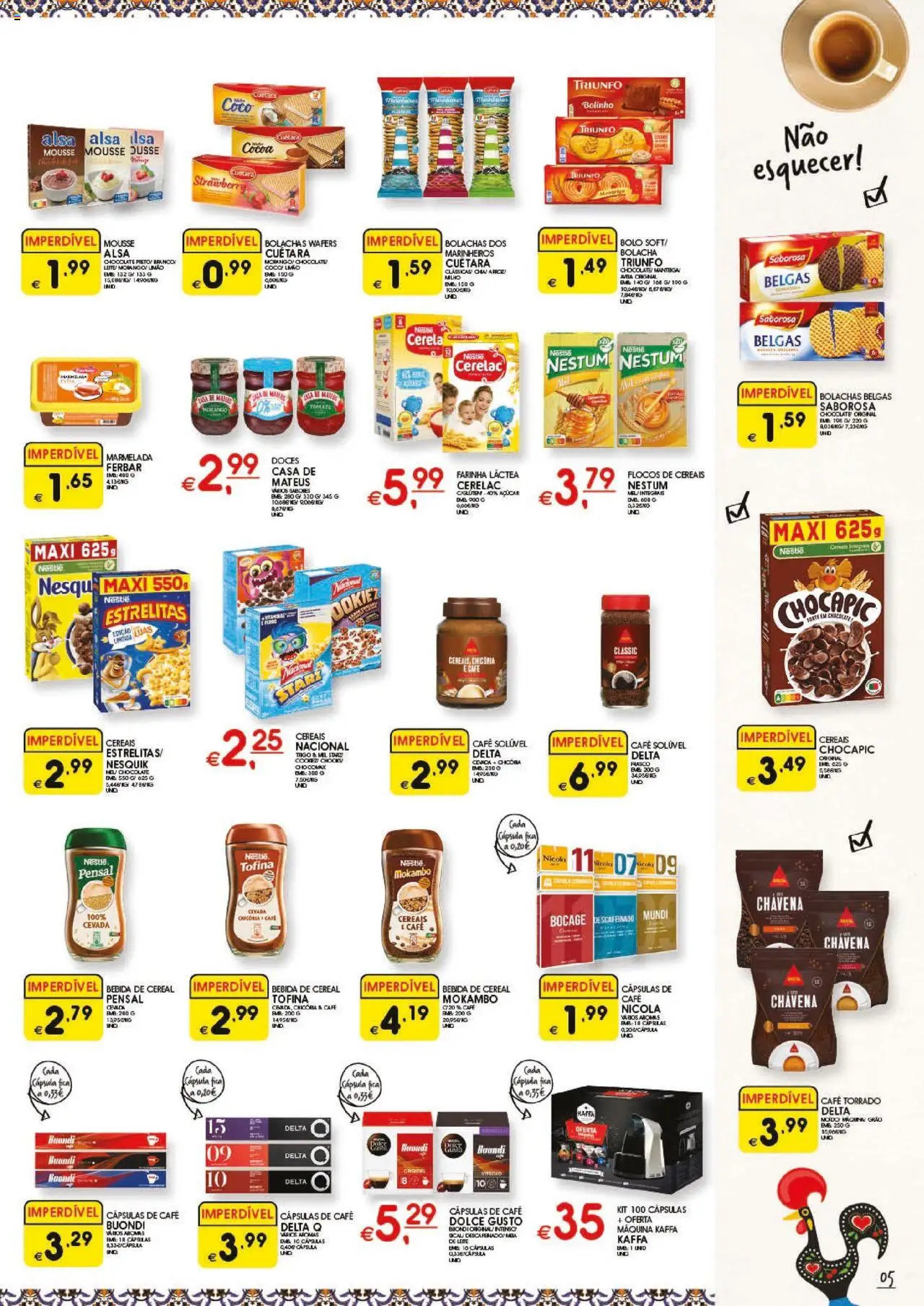 Meu Super folheto │ válido de 07.08.2025 | Página: 5 | Produtos: Farinha láctea, Café solúvel, Dolce gusto, Flocos