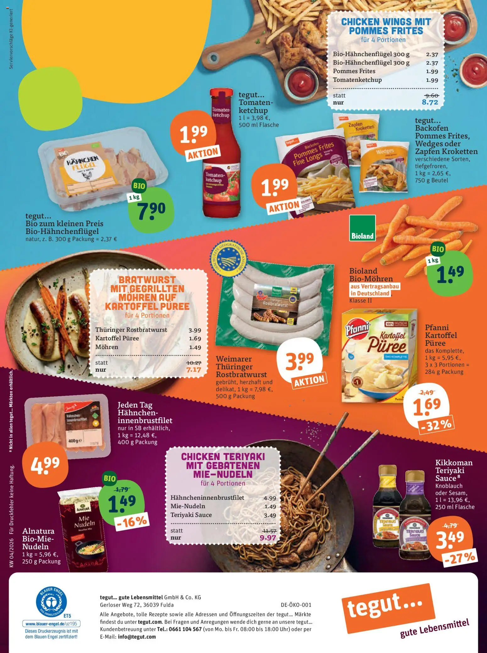 Tegut Prospekt – gültig ab 19.01.2026 | Seite: 23 | Produkte: Backofen, Nudeln, Ketchup, Uhr