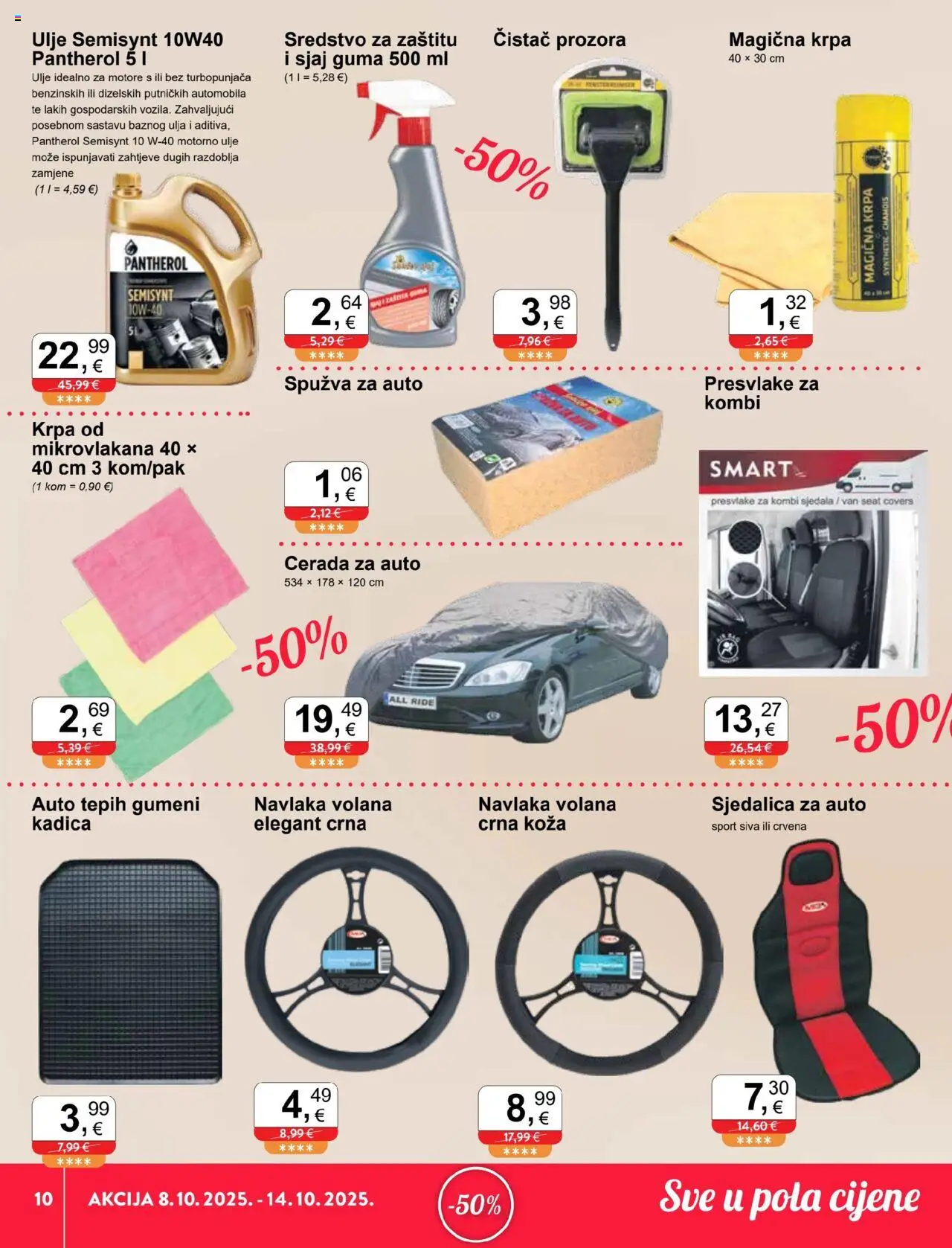 KTC katalog | vrijedi od 08.10.2025 | Stranica: 10 | Proizvodi: Tepih, Spužva, Ulje, Krpa