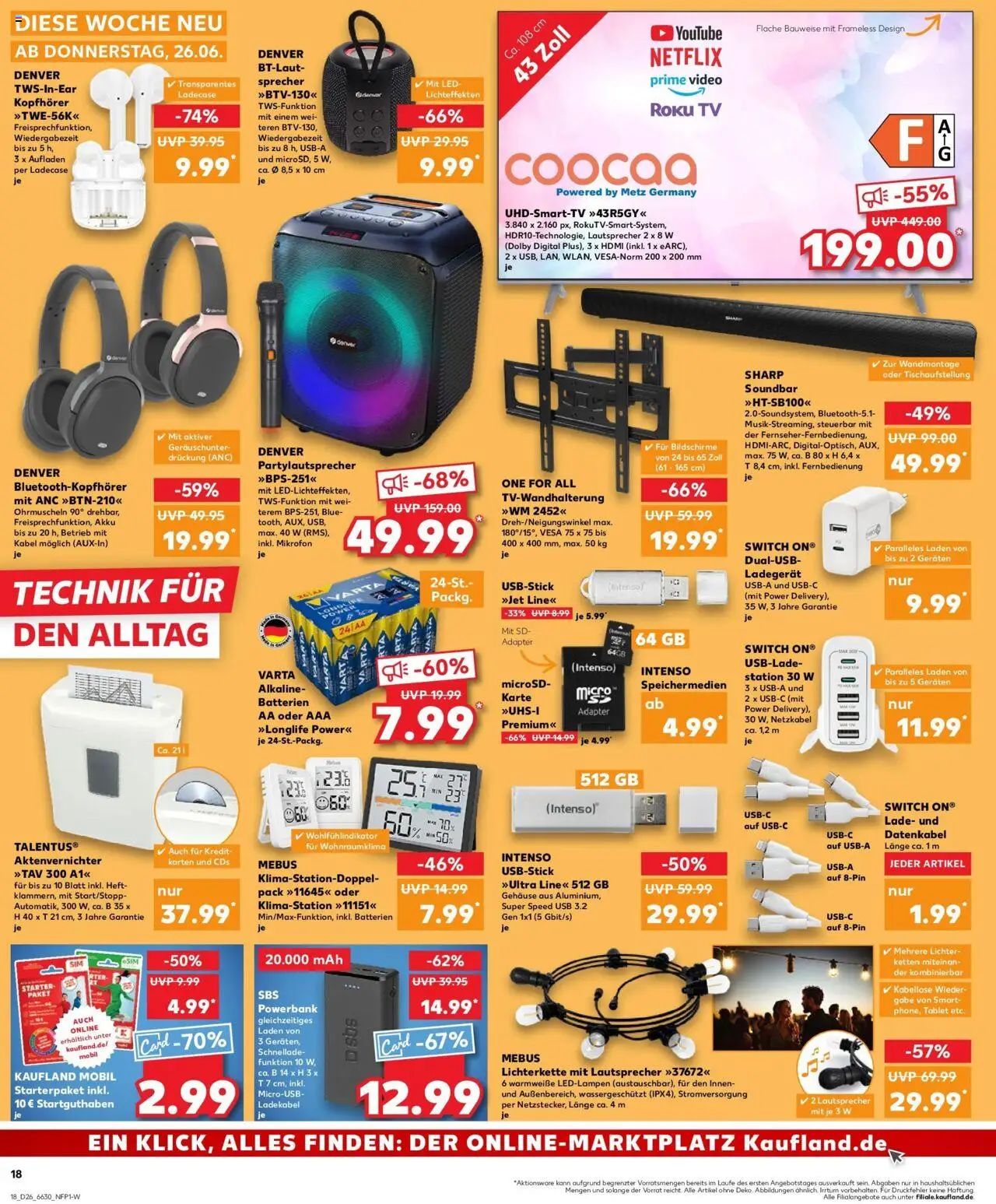 Kaufland prospekt Westerburg	 - gültig ab dem 29.06.2025 | Seite: 29 | Produkte: Kabel, Mikrofon, Aktenvernichter, String