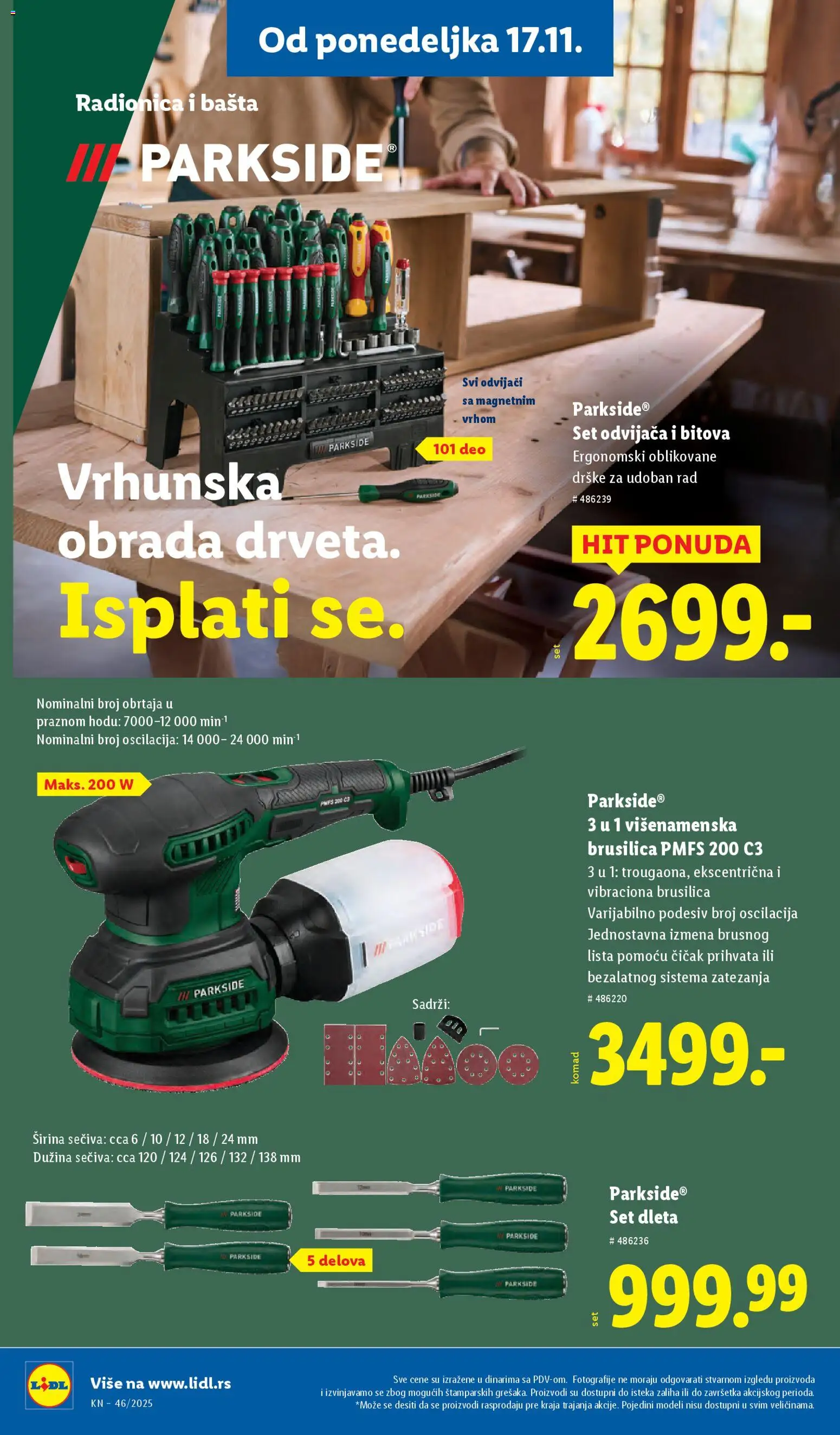Lidl katalog - važi od 13.11.2025 | Strana: 66 | Proizvode: Parkside, Brusilica
