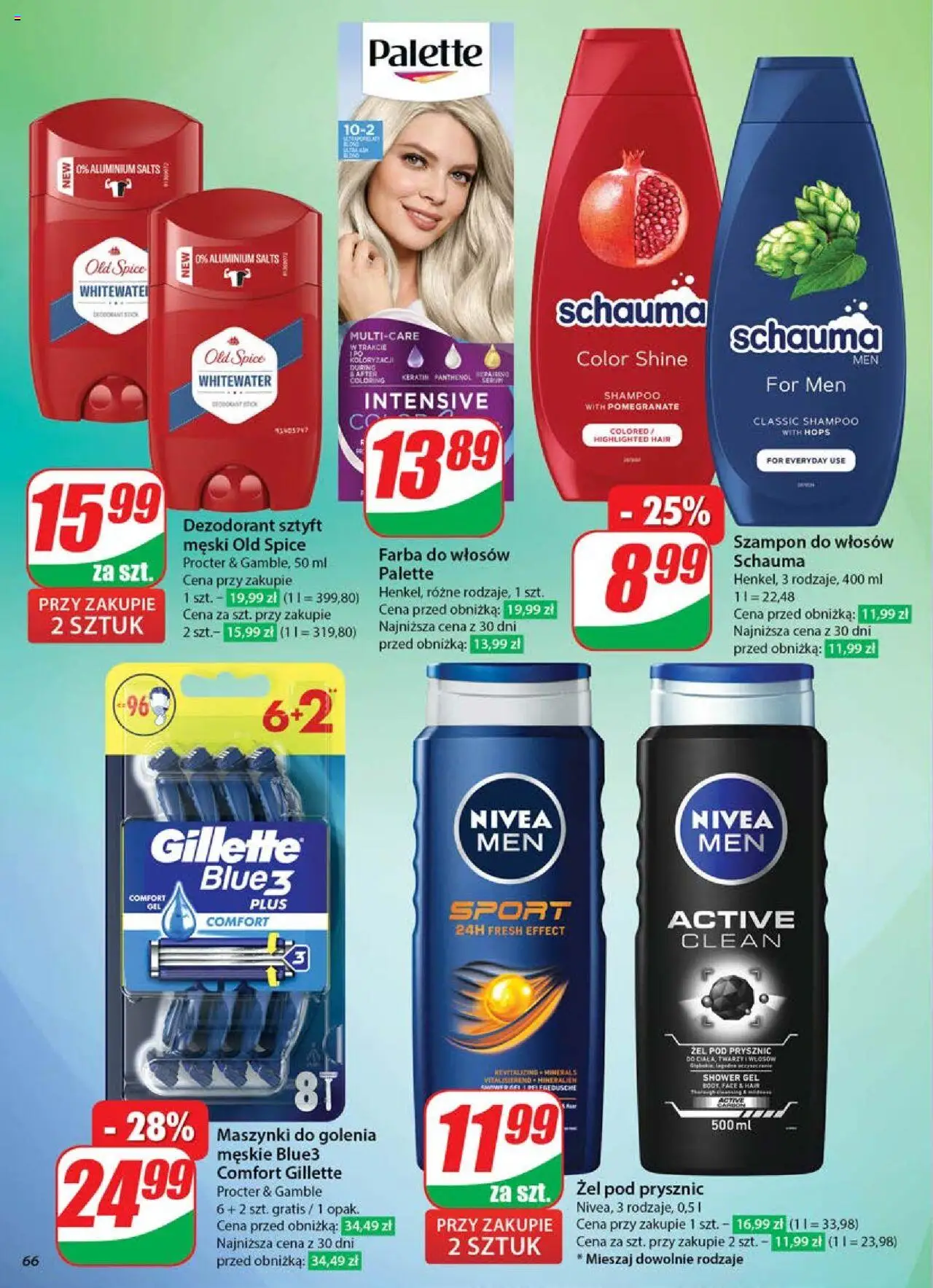 Dino Gazetka od 04.06.2025 | Strona: 66 | Produkty: Farba do włosów, Prysznic, Maszynki do golenia, Szampon
