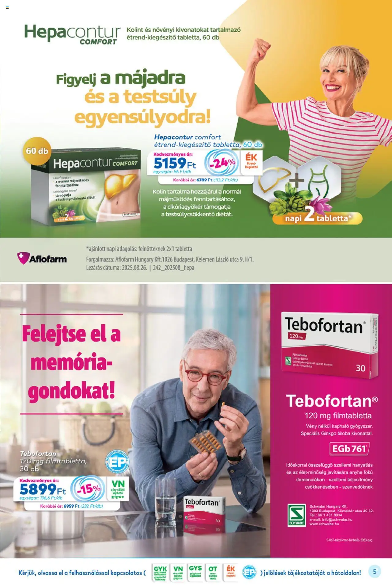 Gyöngy Patikák akciós ujság - amely érvényes a következő dátumtól: 01.10.2025 | Oldal: 5 | Termékek: Ginkgo biloba