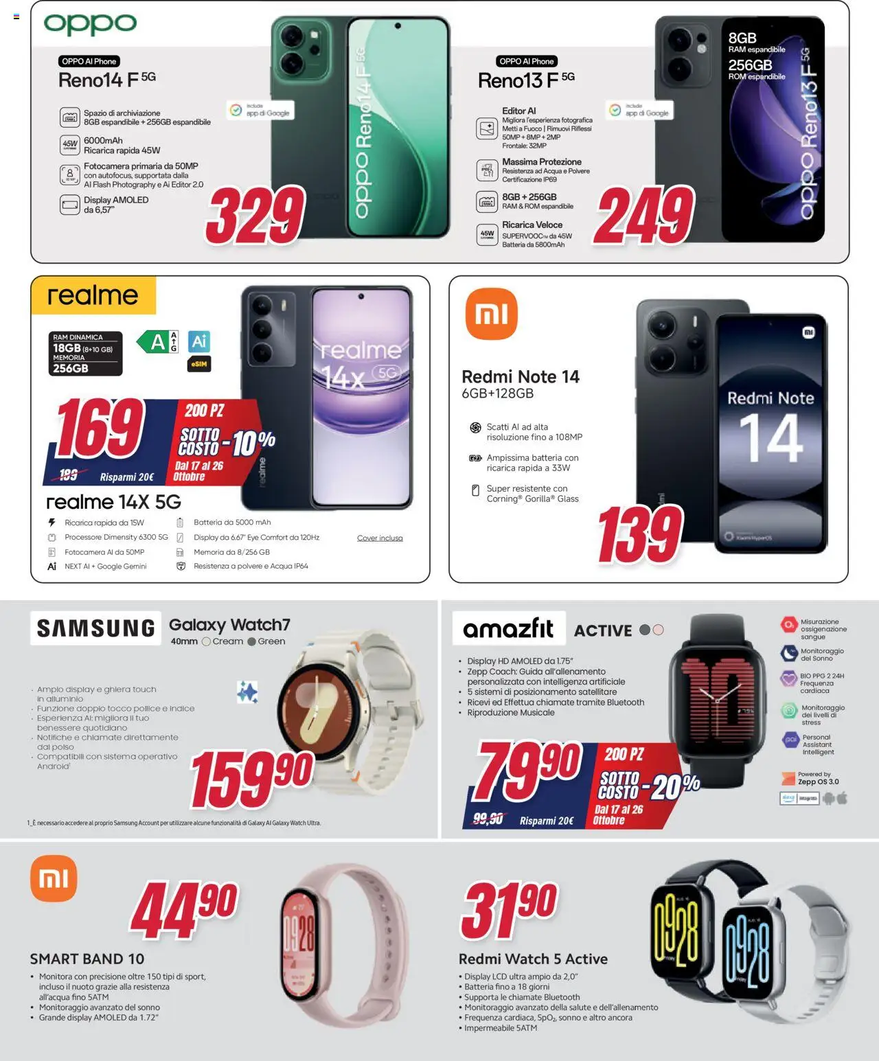 Volantino Trony del 17.10.2025 | Pagina: 5 | Prodotti: Samsung Galaxy, Satellitare, Batteria, Samsung