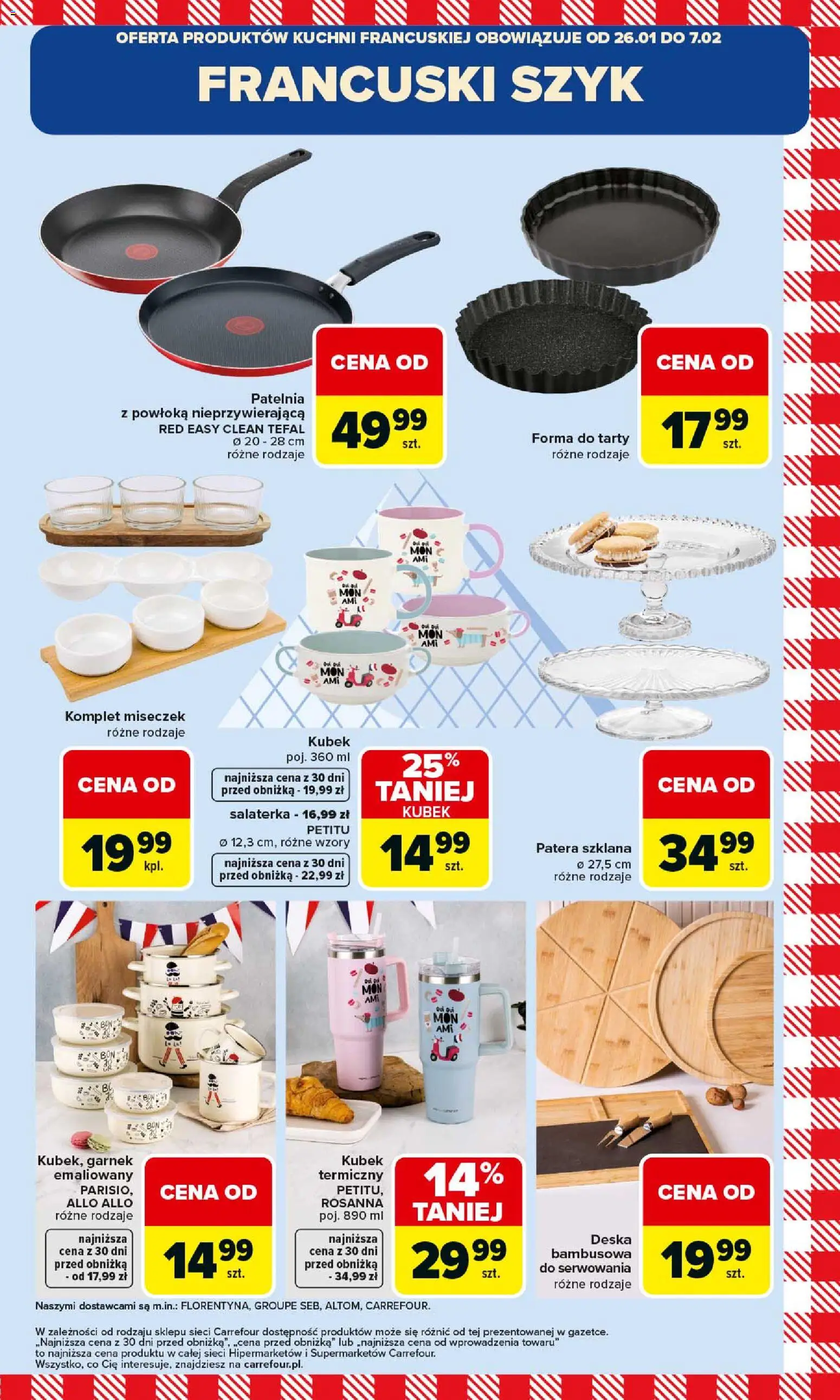 Carrefour Gazetka - Kuchnia Francuska od 26.01.2026 | Strona: 19 | Produkty: Garnek, Patelnia, Tefal