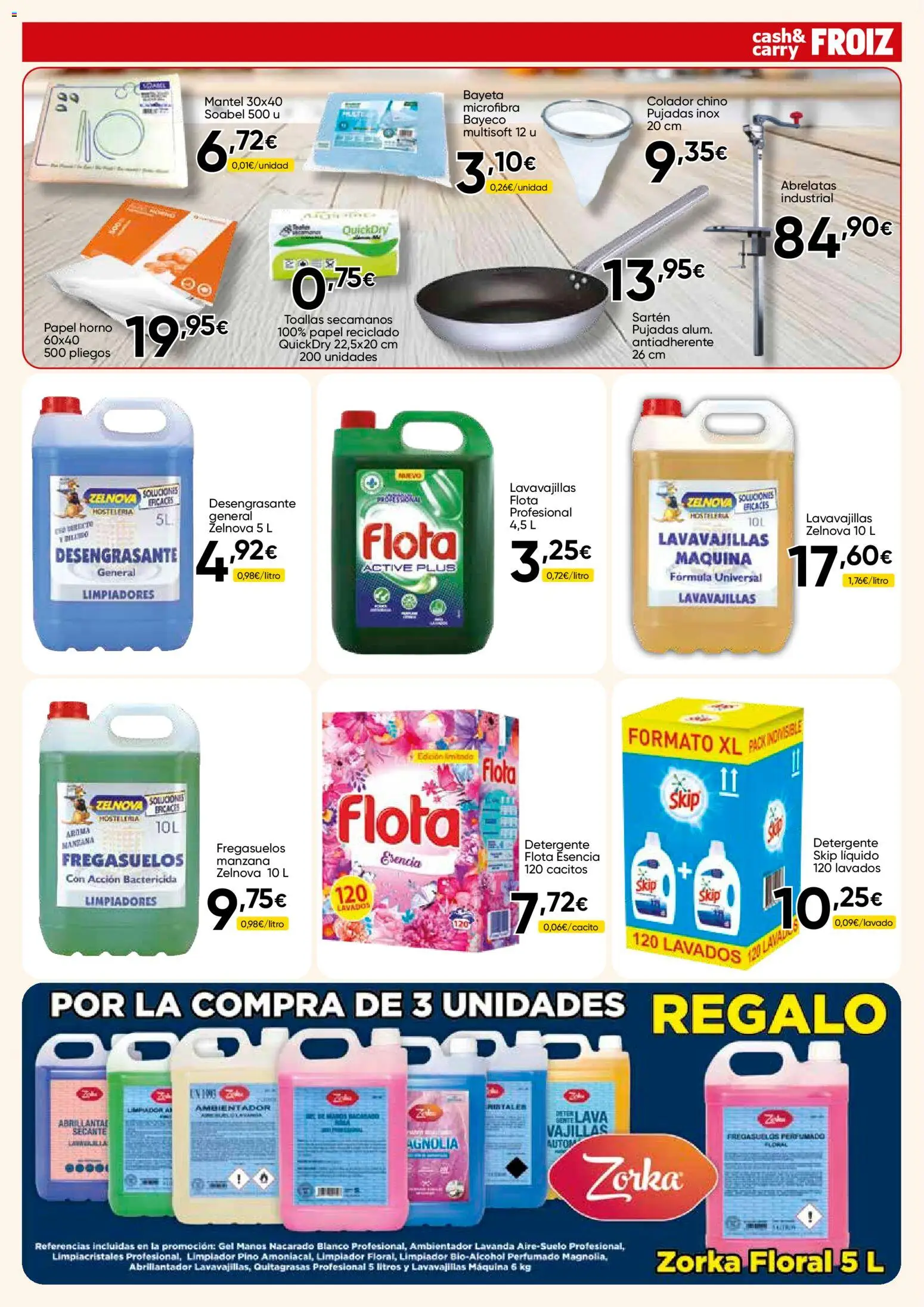Froiz - Folleto Cash │ válido desde el 28.04.2026 | Página: 13 | Productos: Limpiacristales, Detergente, Manzana, Horno