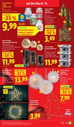 Lidl leták platný od 03.11.2025 | Strana: 80 | Produkty: Led, Yankee Candle, Kábel, Svetlá