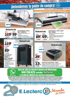 Vista previa E.Leclerc folleto válido desde el 28.10.2025 | Página: 16 | Productos: Cable, Ventilador, Κούβα
