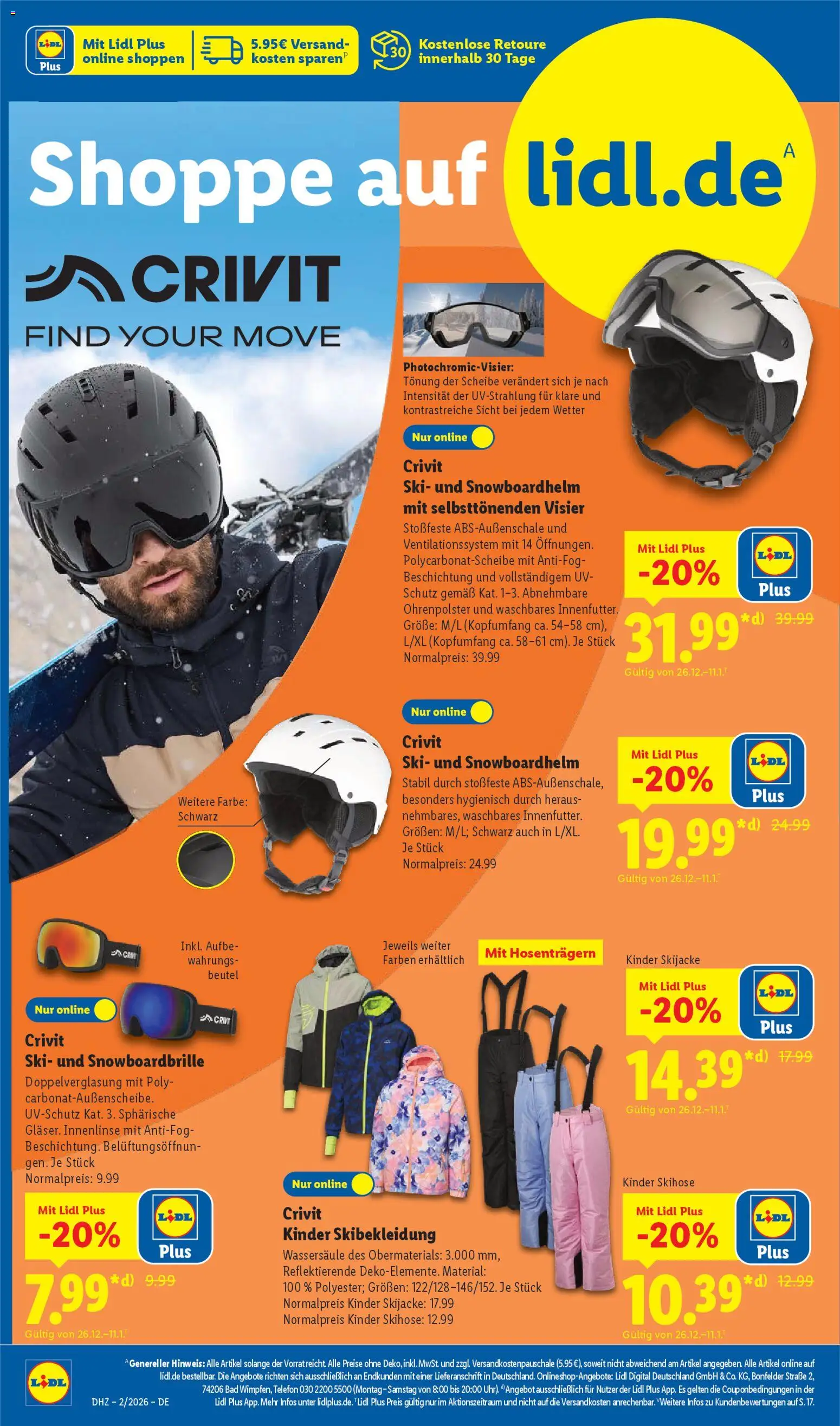 Lidl Prospekt Nagold – gültig ab 05.01.2026 | Seite: 6 | Produkte: Bad, Ski, Telefon