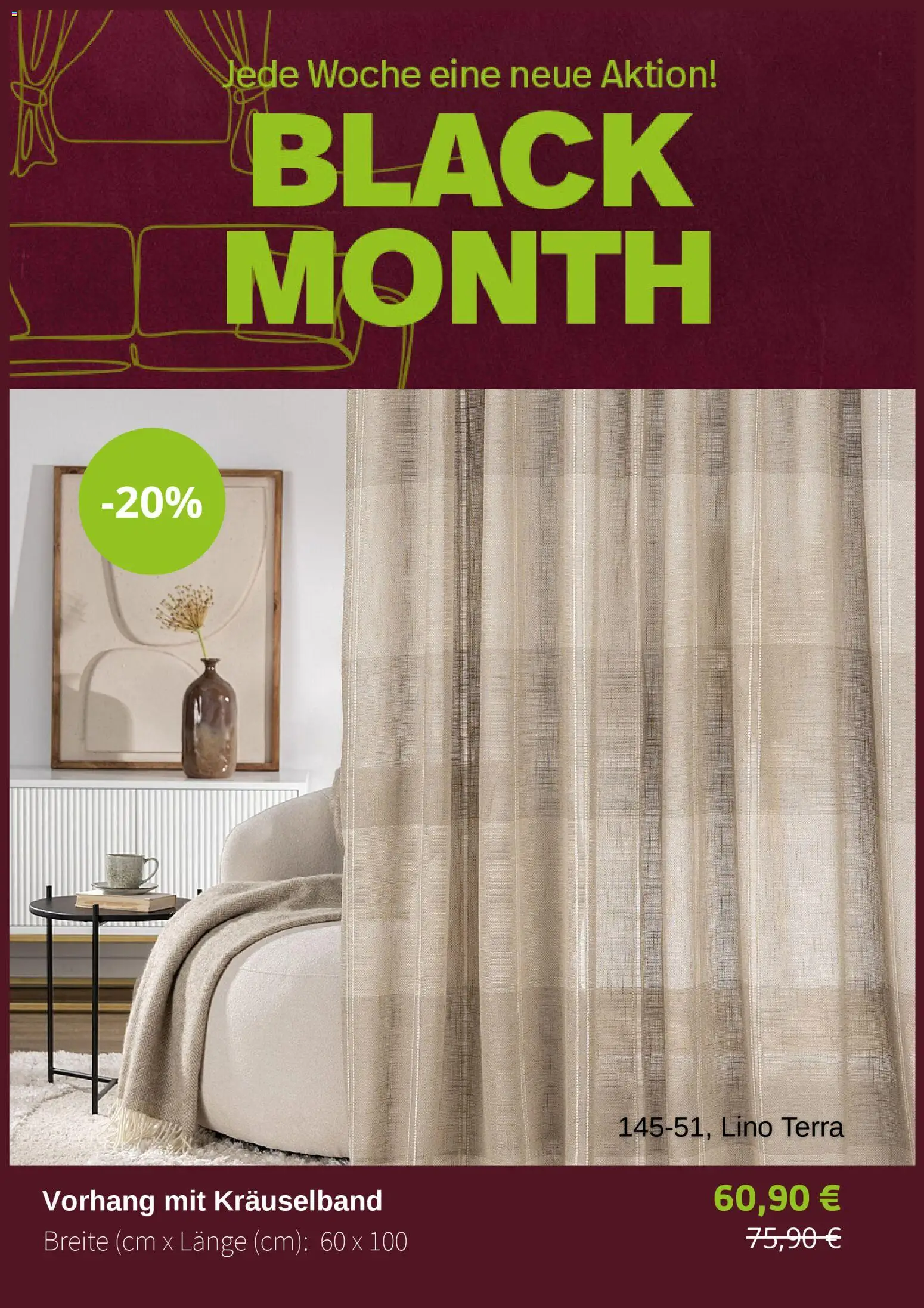 Dekoria - Black Friday – gültig ab 11.11.2025 | Seite: 2 | Produkte: Vorhang